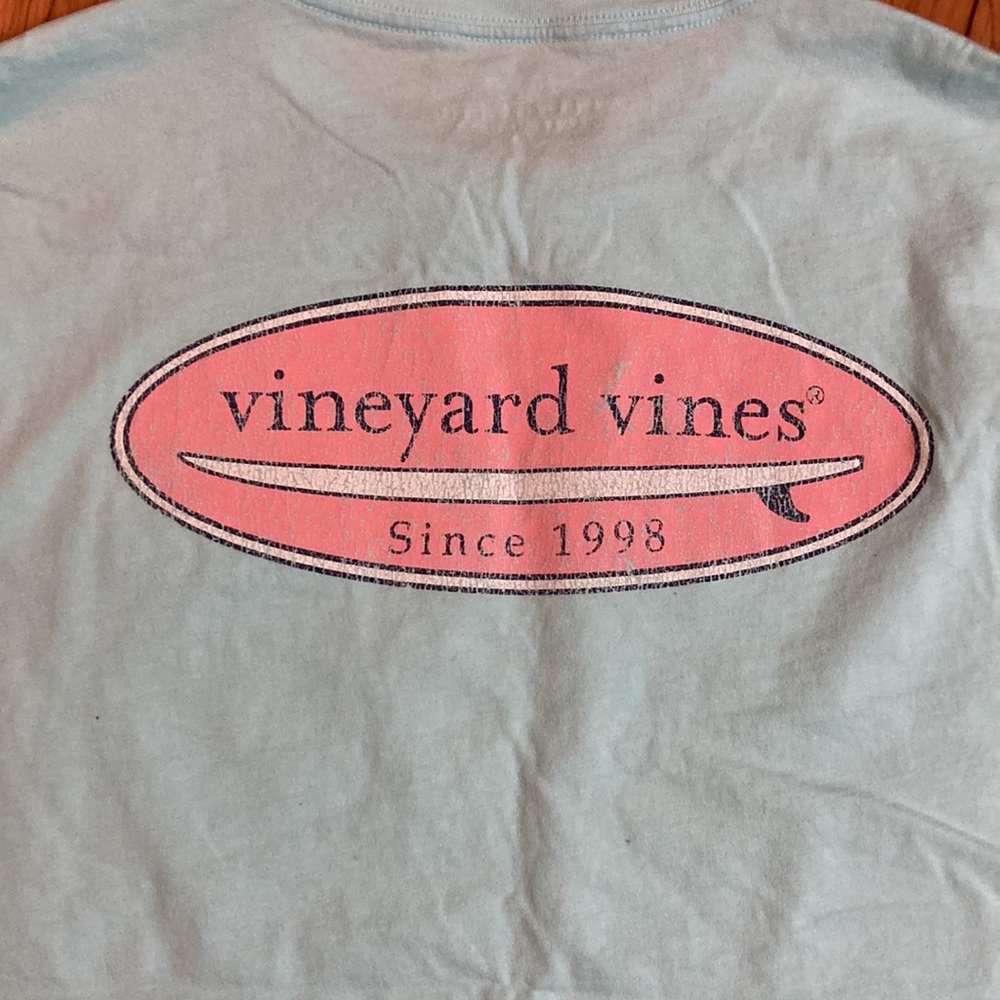 NWOT! Mens Vineyard Vines light green long sleeved t-shirt - Picture 5 of 6